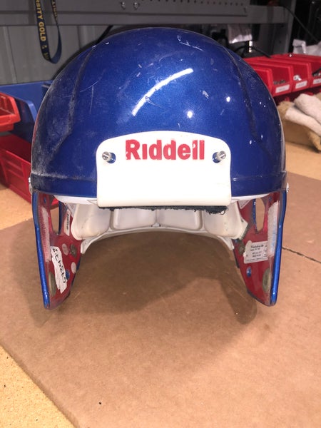 USED RIDDELL SPEED ADULT HELMET - MEDIUM - ROYAL BLUE METALLIC