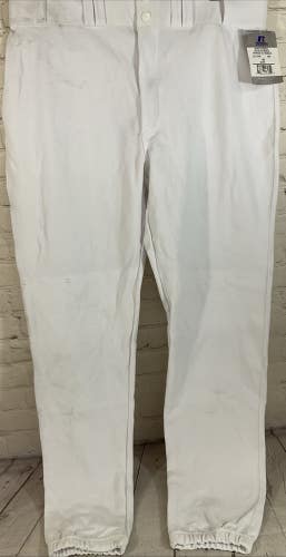 Russell Athletics Size 38 Pants Baseball Elastic Waist Rubber Support Belt Loops