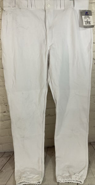 Russell Athletics Size 38 Pants Baseball Elastic Waist Rubber Support Belt Loops