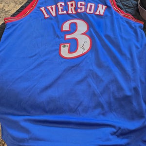 NBA Allen Iverson autographed Jersey