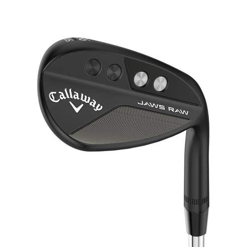 CALLAWAY JAWS RAW MATTE BLACK APPROACH WEDGE 52°-10° (BOUNCE) S GRIND STEEL S200 (STIFF) STANDARD T
