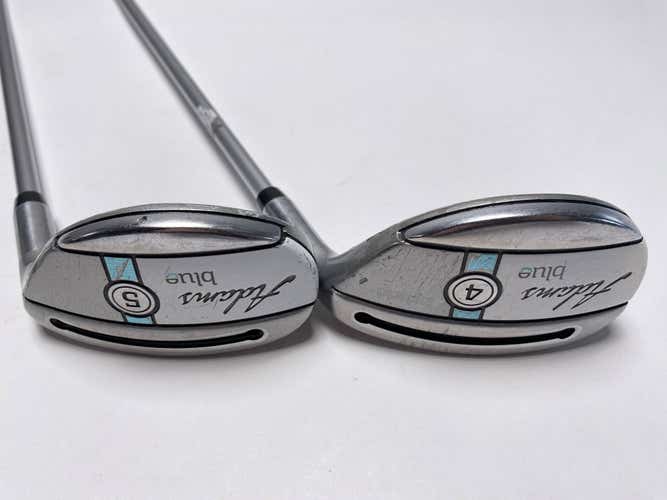 Adams Blue 2015 4 & 5 Hybrid Set 22* 25* Aldila SlimTech 45g Graphite Womens RH