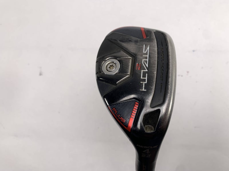 TaylorMade Stealth 2 Plus 4 Hybrid 22* HZRDUS Smoke RDX Red 6.5 80g XStiff RH
