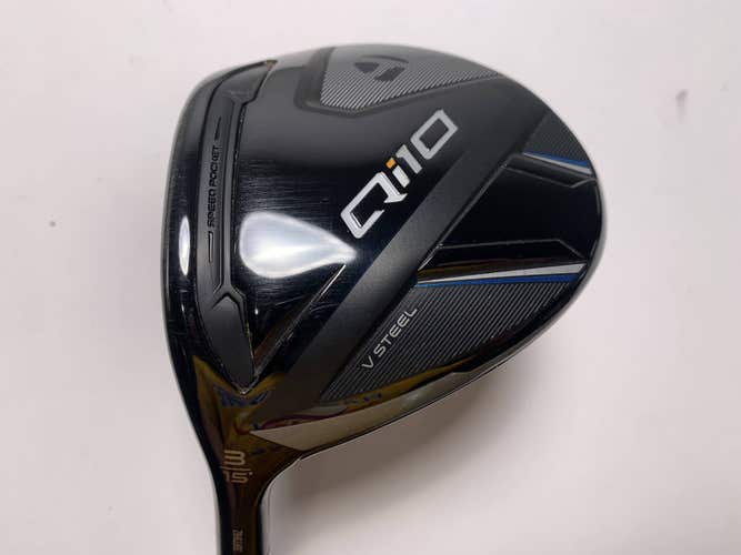 TaylorMade Qi10 3 Fairway Wood 15* Fujikura Ventus Blue TR 6-S Stiff LH
