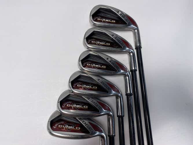 Callaway Diablo Edge Iron Set 6-PW+GW 65g Senior Graphite Womens RH