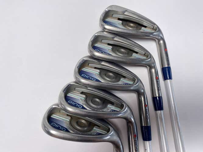 Ping G LE Iron Set 8-PW+GW+SW Red Dot 1* Flat ULT230 Ladies Graphite Womens RH