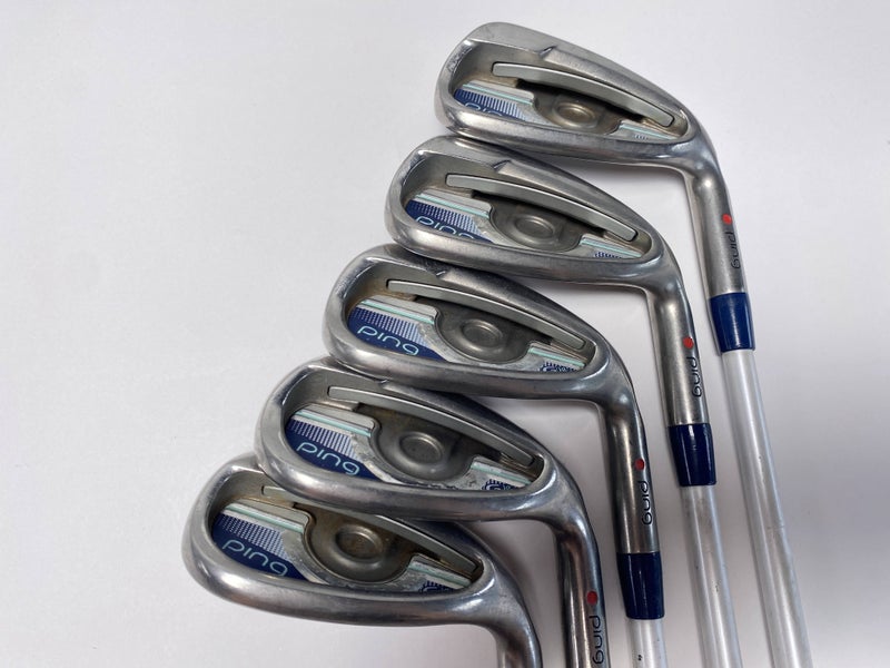 Ping G LE Iron Set 8-PW+GW+SW Red Dot 1* Flat ULT230 Ladies Graphite Womens RH