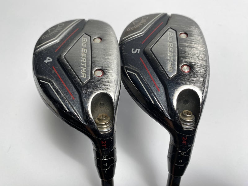 Callaway Big Bertha 2019 4 & 5 Hybrid Set 21* 24* Recoil ESX 450 F1 Ladies RH