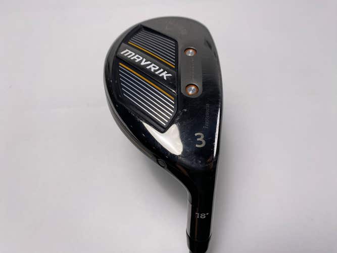 Callaway Mavrik 3 Hybrid 18* Project X Catalyst 6.0 75g Stiff Graphite Mens RH