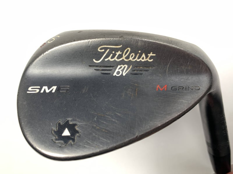 Titleist Vokey SM6 Jet Black Sand Wedge SW 56* 8 Bounce M-Grind Wedge RH