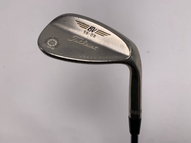 Titleist Vokey Spin Milled SM4 Chrome Sand Wedge SW 56* 8 Wedge Mens RH