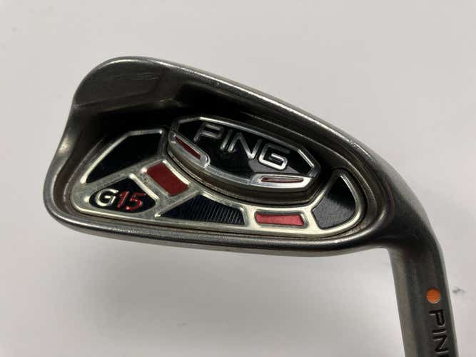 Ping G15 Single 6 Iron Orange Dot 2* Flat AWT Regular Steel Mens RH