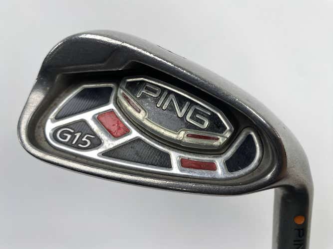 Ping G15 Single 9 Iron Orange Dot 2* Flat AWT Regular Steel Mens RH