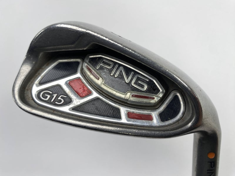 Ping G15 Single 9 Iron Orange Dot 2* Flat AWT Regular Steel Mens RH