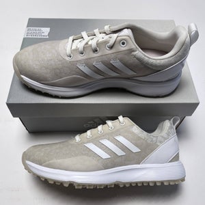Adidas S2G SL 23 Golf Shoes Beige White Women's SZ 6 (GV9427)