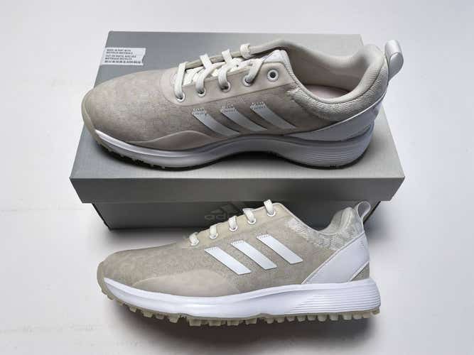 Adidas S2G SL 23 Golf Shoes Beige White Women's SZ 6 (GV9427)