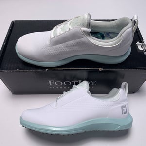 FootJoy FJ Leisure Golf Shoes White Mint Green Women's SZ 6.5 (93156)