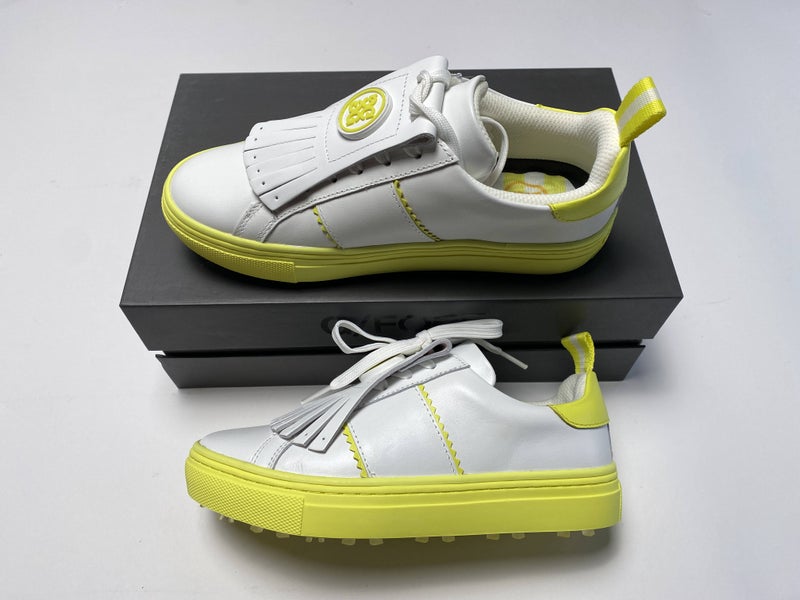 G/Fore Ladies Kiltie Disruptor Golf Shoes Solar White Womens SZ 7.5 (G4LS23EF50)