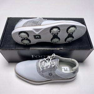 FootJoy FJ Traditions Golf Shoes White Zebra Black Women's SZ 6 (97904)