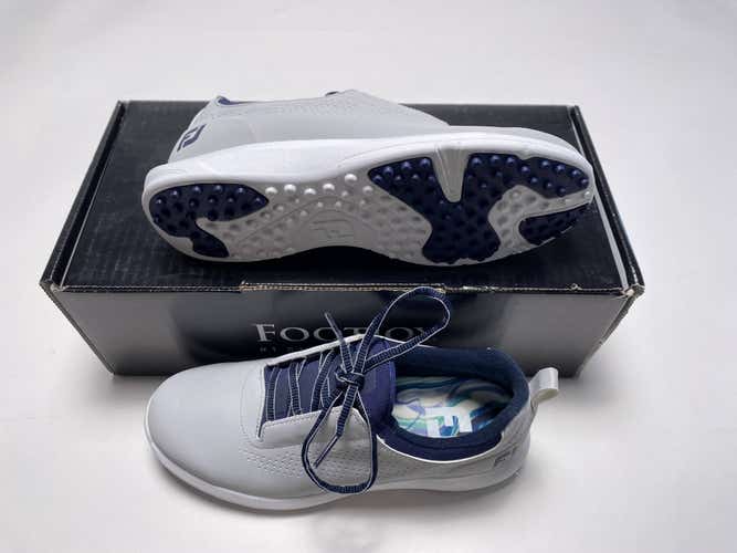 FootJoy FJ Leisure Golf Shoes Light Gray White Women's SZ 6.5 (92928)