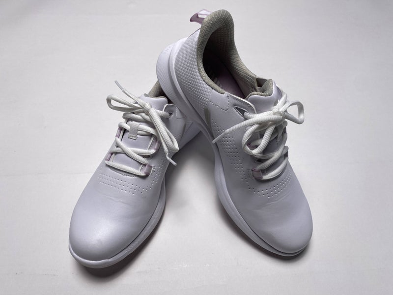 FootJoy FJ Flex Golf Shoes White Pink Women's SZ 8 (92373)