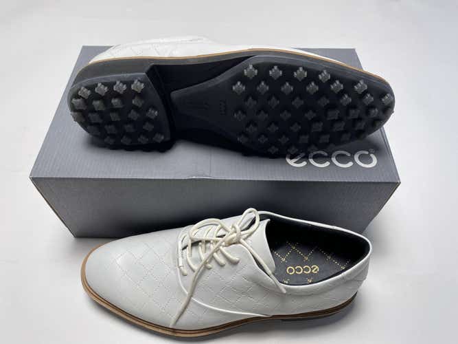 ECCO Golf Classic Hybrid Golf Shoes White Men's SZ 8 (110214 01007)
