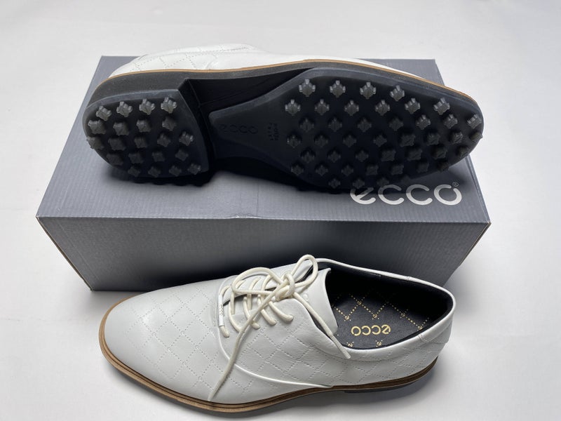 ECCO Golf Classic Hybrid Golf Shoes White Men's SZ 8 (110214 01007)