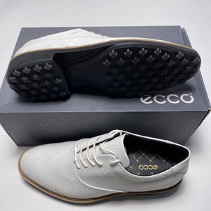 Ecco Golf Classic Hybrid Golf Shoes White Men's SZ 9 (110214 01007)