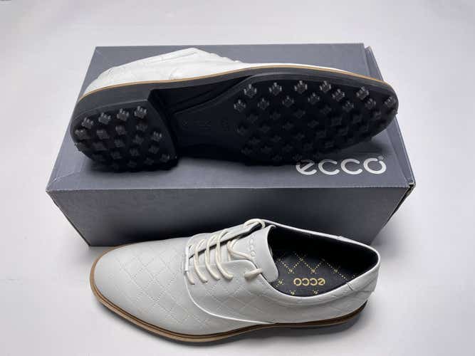 Ecco Golf Classic Hybrid Golf Shoes White Men's SZ 9 (110214 01007)