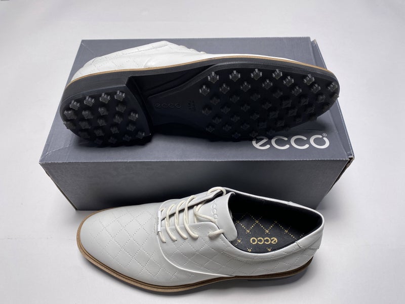 Ecco Golf Classic Hybrid Golf Shoes White Men's SZ 9 (110214 01007)