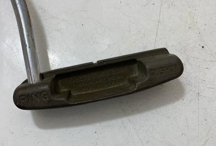 Vintage Ping Cushin Karsten Bronze Slotted RH Putter 35"
