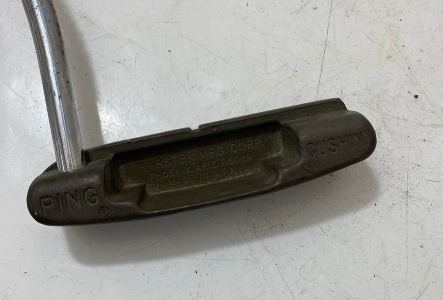 Vintage Ping Cushin Karsten Bronze Slotted RH Putter 35"