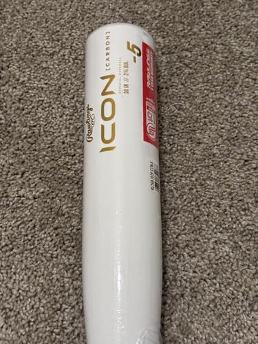 New 2024 Rawlings Icon -5 USSSA Baseball Bat RUT415 30/25
