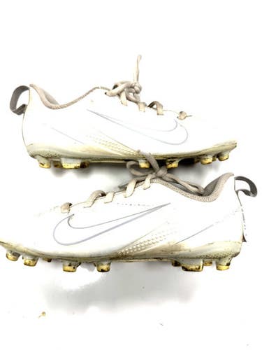 Used Nike LAX Cleats Boys White Junior 01.5 11860-S000300323