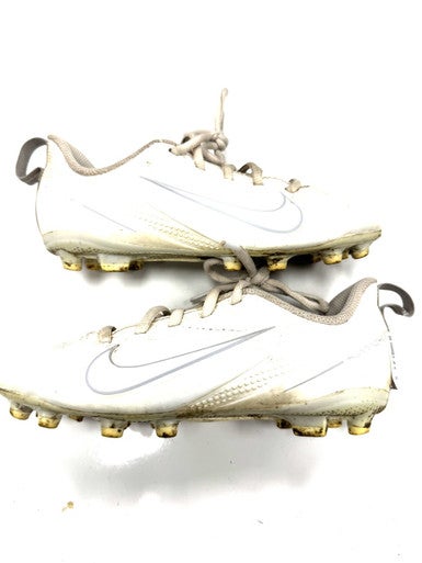 Used Nike LAX Cleats Boys White Junior 01.5 11860-S000300323