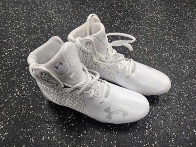 Used Under Armour HIGHLIGHT LAX Cleats Womens White Senior 7.5 11849-S000033314