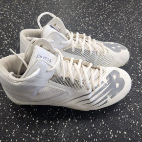 Used New Balance Rush LAX Cleats Mens White Senior 7.5 11849-S000033308