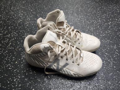 Used New Balance LAX Cleats Mens White Senior 6 11849-S000033313