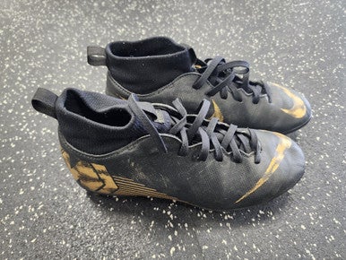 Used Nike MERCURIAL Soccer Cleats Black Junior 05 11849-S000033309