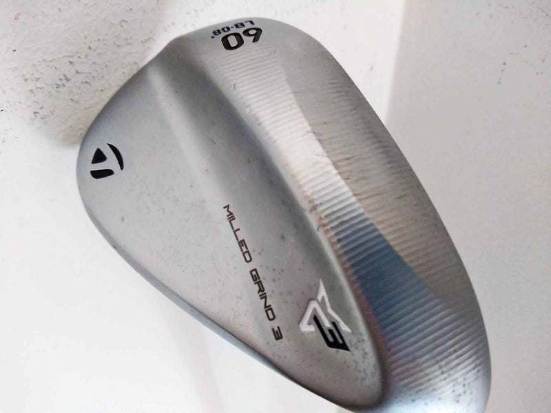 Taylor Made Milled Grind 3 Chrome LB Lob Wedge 60* 08* (Steel) LW Club
