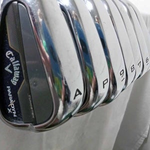 Callaway Paradym X Iron Set 5-PW+AW (Steel Elevate 85 MPH Regular, LEFT) LH