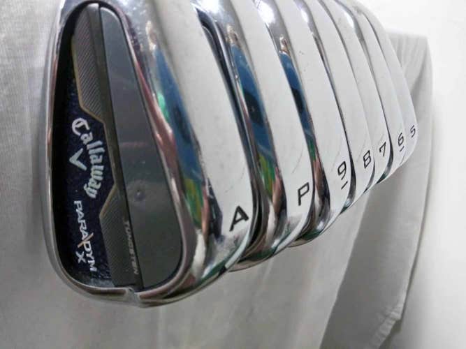 Callaway Paradym X Iron Set 5-PW+AW (Steel Elevate 85 MPH Regular, LEFT) LH