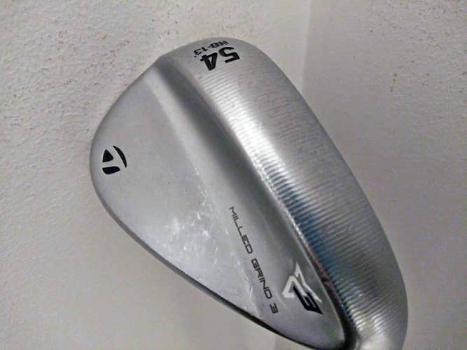 Taylor Made Milled Grind 3 Chrome HB Sand Wedge 54* 13* (Steel Project X LZ 6.0)