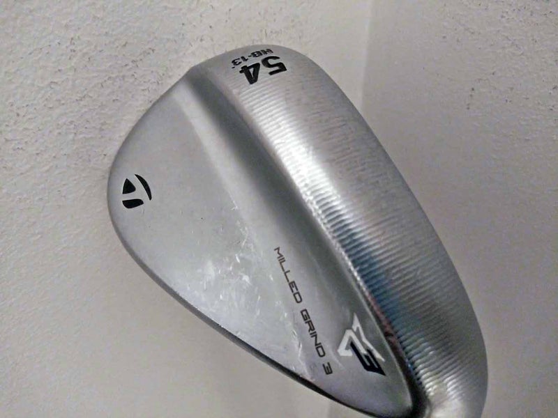 Taylor Made Milled Grind 3 Chrome HB Sand Wedge 54* 13* (Steel Project X LZ 6.0)