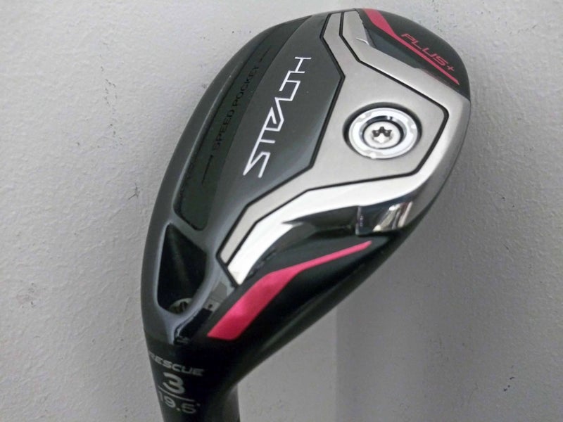 Taylor Made Stealth Plus 3 Rescue 19.5* (HZRDUS Smoke Red Stiff, LEFT)