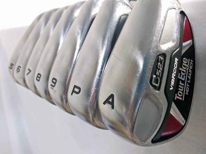 Tour Edge Hot Launch C523 Iron Set 5-PW+AW (Steel XP-85 Regular) Golf Clubs