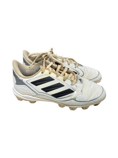 Used Adidas PURE HUSTLE BB/SB Cleats White Junior 04.5 11862-S000091610