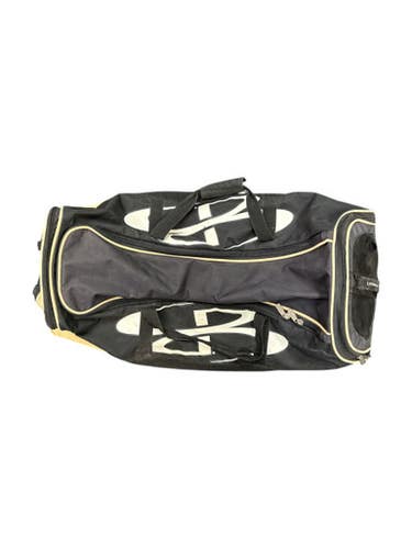 Used BoomBah BLK/GOLD BB/SB Player Wheeled Bag Black And Gold 11862-S000091606