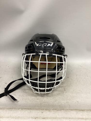 Used CCM TACKS 110 Helmet Cage Combo Black MD 11851-S000039818