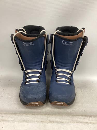Used Ride FUSE Mens Snowboard Boots Navy Blue Senior 9 11851-S000039808